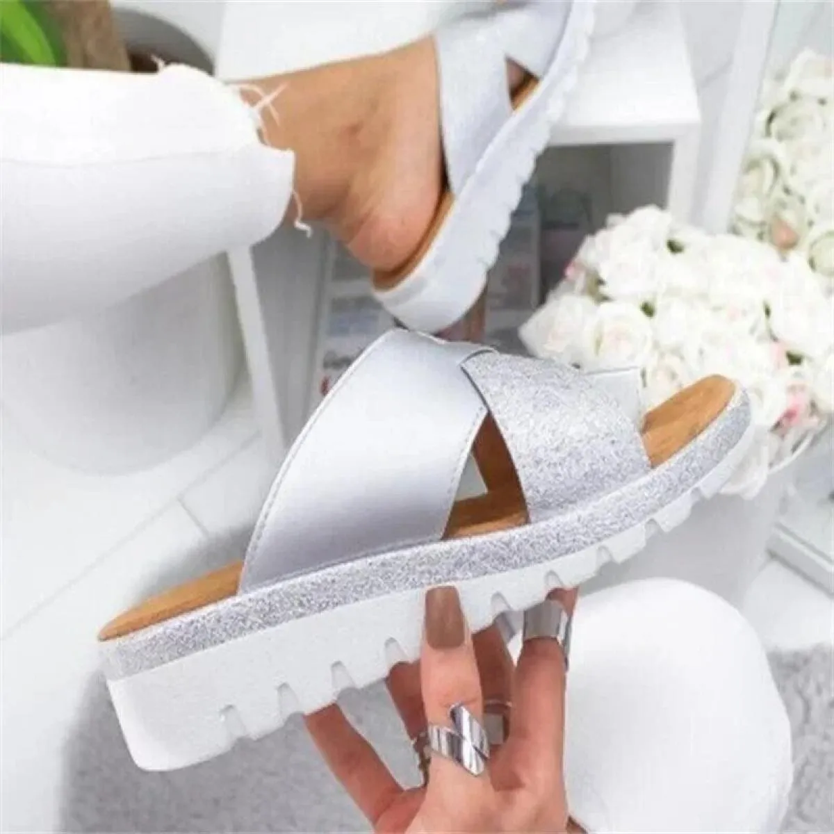 2024 nuove scarpe da donna pantofole correttore ortopedico comodo piattaforma da donna casual sandalo per la correzione dell'all