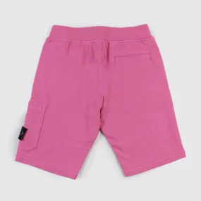 Bermuda Rosa Con Patch In Contrasto