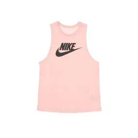 canotta donna w sportswear tank muscle futura new PINK GLAZE/BLACK