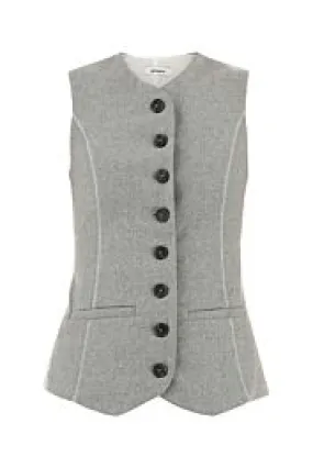Grey flannel Brooke vest    