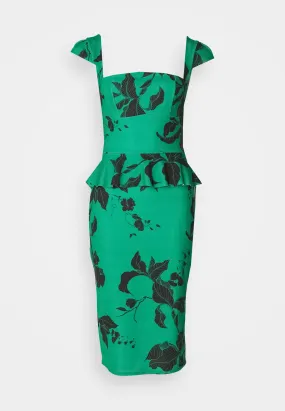 MAY PEPLUM MIDI DRESS - Vestito di maglina