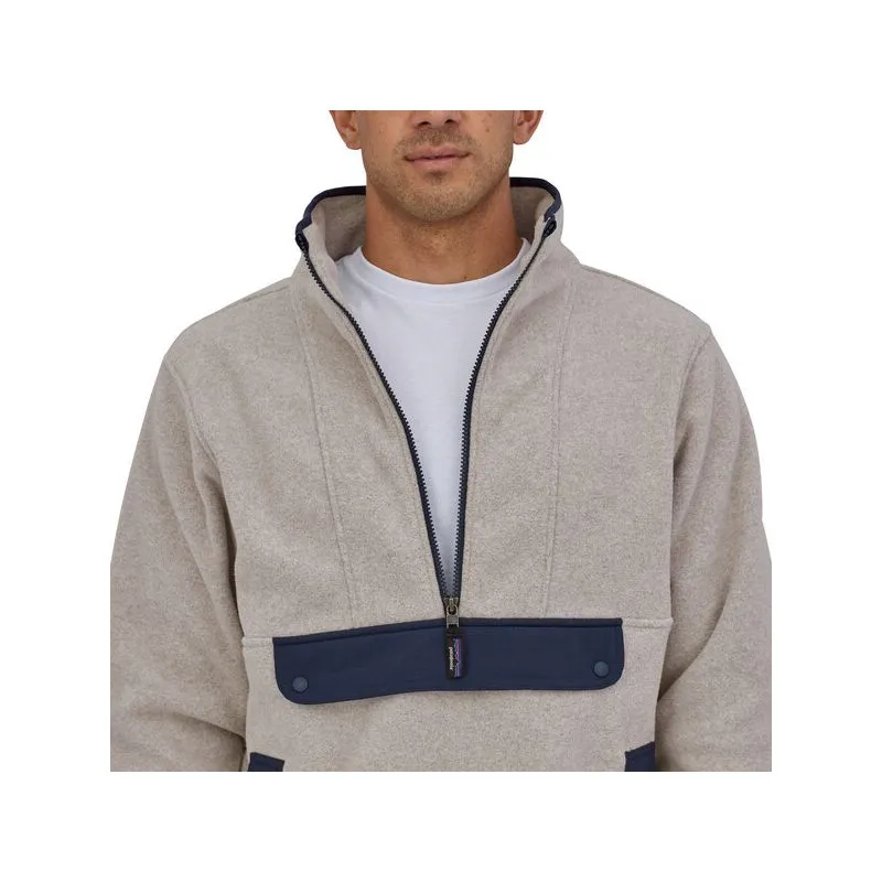 Uomo Patagonia Synch Anorak Fleece Jacket (Oatmeal Heather)